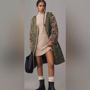 Anthropologie Colorblock Long Liner Coat- 
(Brand new with tags) size X-Small